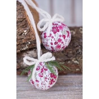 Tutoriel boules de noël champêtre