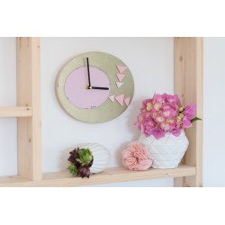 Tutorial pink and bronze clock (in french)