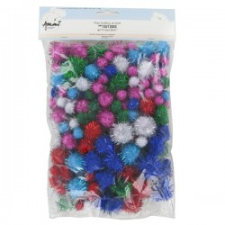 Pompoms glitter x200