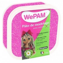 WePAM ROSE PAILLETÉE pâte de modelage 145 ml