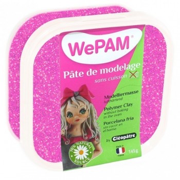 WePAM ROSE PAILLETÉE pâte de modelage 145 ml