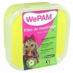 WePAM - Modelliermasse in luftdichter Box, 145 ml, Neon-Gelb