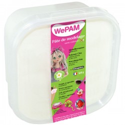 WePAM - Modelliermasse in luftdichter Box, 500 ml, Weiß