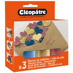 Little BOX Paillettes Rose/Jaune/Bleu
