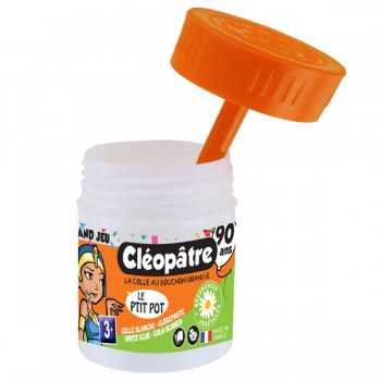 Cléopâtre Le P'tit Pot - colle blanche pour papier & carton