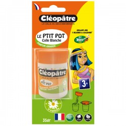 Pot de colle blanche CLÉOPÂTRE 35g : Chez Rentreediscount Fournitures  scolaires