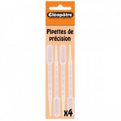 Lot de 4 pipettes de précision