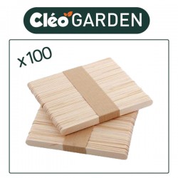 Bâtonnets en bois pour CléoGarden