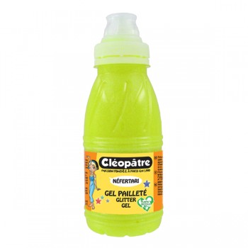 Gel Pailleté Néon Jaune 250 ml