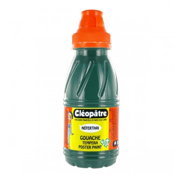 Cléopâtre Gouache pour enfant vert flacon 250ml