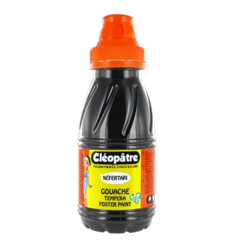Nefertari Gouache Farbe Schwarz 250 ml