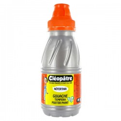 Nefertari Gouache Farbe Silber 250 ml