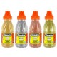 Set of 4 bottles in 250 ml of Nefertari Metallic Gouache: Gold, Silver, Copper, Bronze
