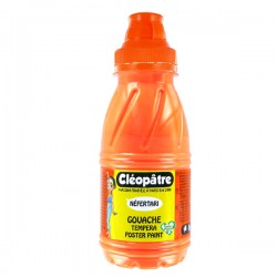 Nefertari Gouache Farbe Fluo Orange in 250 ml