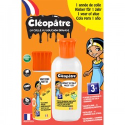 Colle blanche vinylique cleopatre bouteille 1 litre - colles - Gibert