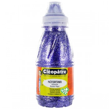 Peinture à l'eau Pailletée Violet en 250 ml