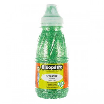 Peinture à l'eau Pailletée Vert Printemps en 250 ml