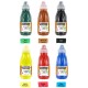 Set with 6 drawing Inks 250 ml, Yellow, Red, Cyan, Fir Green, Black, Sienna