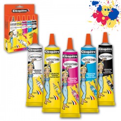 Boîte de 5 tubes de Peinture Gouache de 30ml avec embout fin