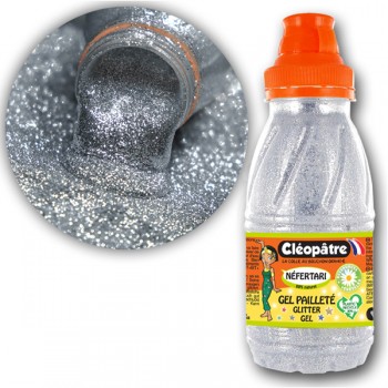 Glitter-Gel Silber 250 ml