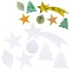 70 suspensions de Noëlen carton à décorer