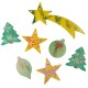70 suspensions de Noëlen carton à décorer