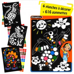 Atelier gommettes - Dinosaures - 616 gommettes