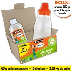 Bi@Powder Colle blanche en poudre de 60gr + shaker