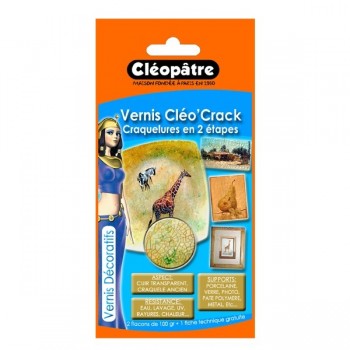 Cléo'Crack Médium Craqueleur en 2X100 gr