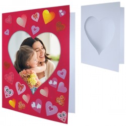 10 cadres cœurs en carton à décorer