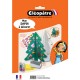 1 sapin 24cm avec socle + 47 gommettes boules de Noël