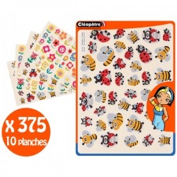 Gommettes fleurs/coccinelles/abeilles