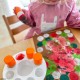Paleta de pintura + 8 pinceles de plantilla con cuerpo de plástico