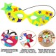 4 masques Carnaval formes variées à décorer + 115 gommettes holographiques