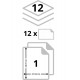 12 planches étiquettes blanches A4 adhésif permanent