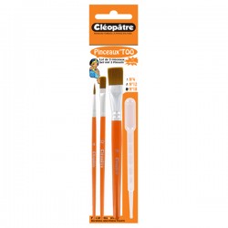 Brushes'too 4-piece blister pack