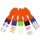 Set de 5 pinceles de fantasía de 4cm