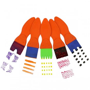 Set de 5 pinceles de fantasía de 4cm