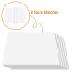 Lot de 5 feuilles de carton 1,5mm