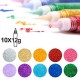 10 Glitter Glue Pens 12g
