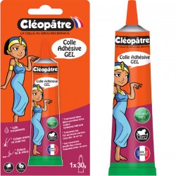 Blister Colle écolier Cléopâtre en tube alu de 30 gr
