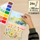 Mon Distributeur d’Aquarelle : 24 feuilles détachables de 7 couleurs (168 blocs de peinture)