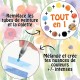 Mon Distributeur d’Aquarelle : 24 feuilles détachables de 7 couleurs (168 blocs de peinture)
