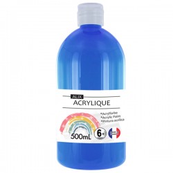 PEINTURE ACRYLIQUE ALIX BLEU PRIMAIRE (CYAN) 500ml