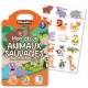 Mon Décor Animaux Sauvages et mes 18 gommettes statiques réutilisables