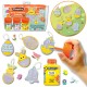 Ma Trousse Créative Printemps, 6 suspensions de Printemps en carton épais à décorer + 3 p'tits pots + 1 planche de gommettes