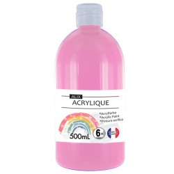 PEINTURE ACRYLIQUE ALIX ROSE BONBON 500ml