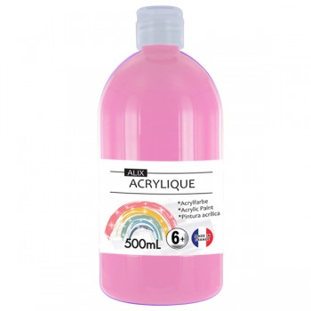 PEINTURE ACRYLIQUE ALIX ROSE BONBON 500ml
