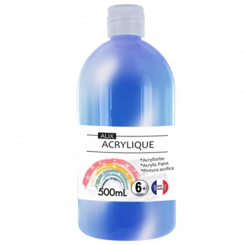 PEINTURE ACRYLIQUE ALIX BLEU NACRÉE 500ml