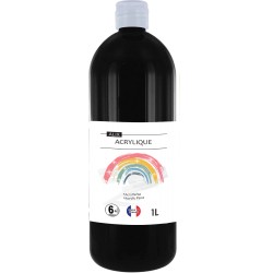 PEINTURE ACRYLIQUE ALIX NOIR 1L